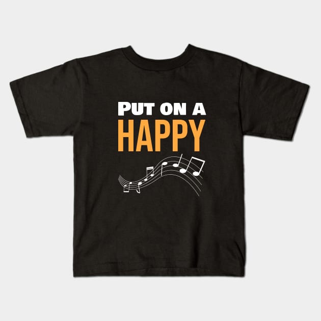 Put on a happy Kids T-Shirt by cypryanus